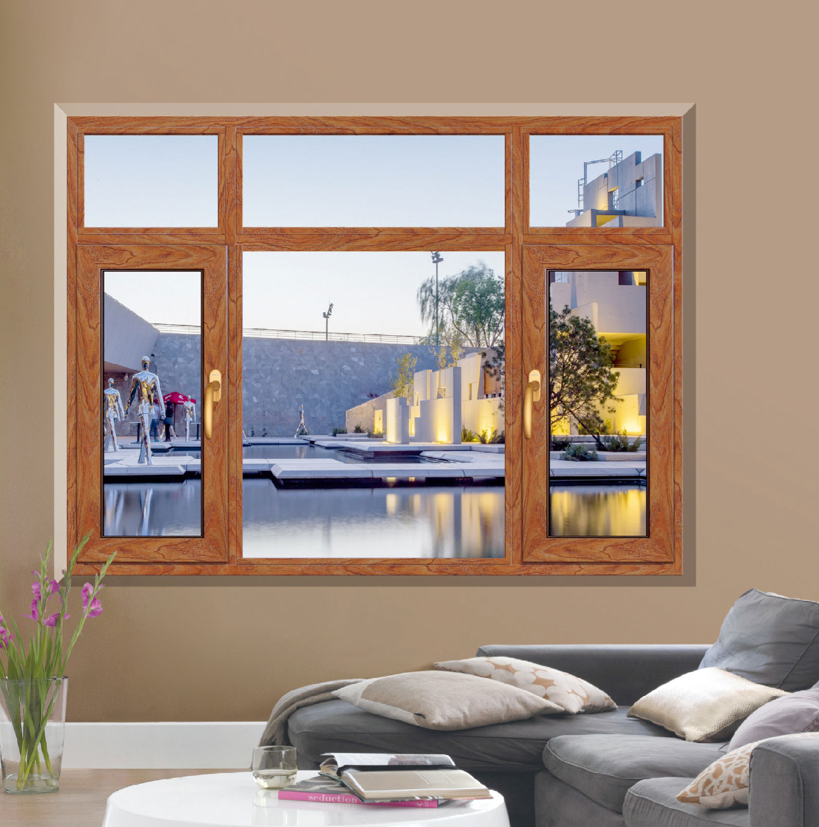 60 series horizontal pivoting window